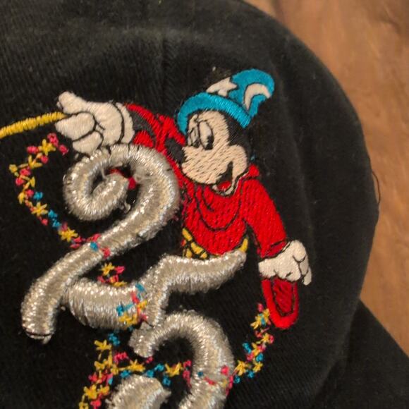 VTG Walt Disney World Mickey Mouse Fantasia Snapback Hat Embroidered - Picture 2 of 6